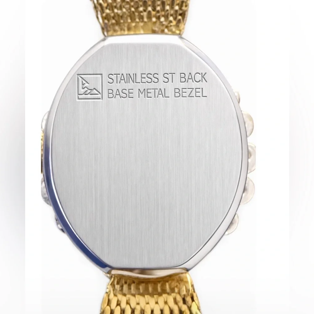 Deauville Gold-Tone Crystal Ladies Watch - Picture 6 of 10